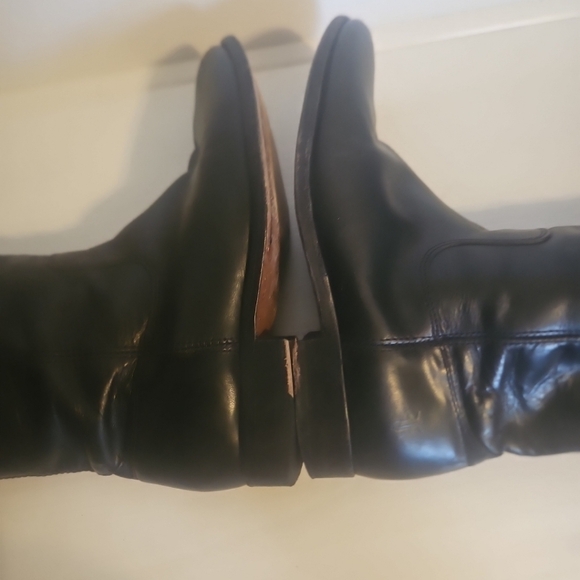 Frye Melissa Button 2 Tall Riding Boots Black Leather Women Size 6.5B Sty 77167 - Picture 6 of 13
